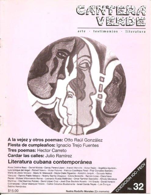 Portada Cantera Verde No. 32