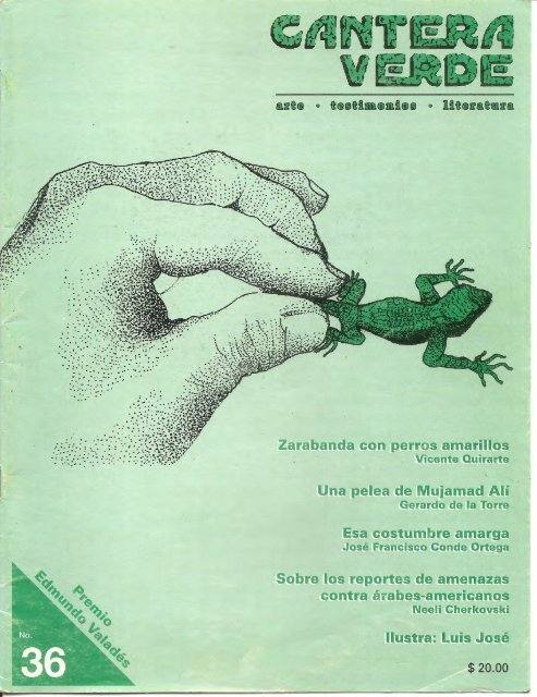Portada Cantera Verde No. 36