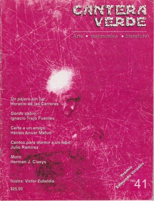 Portada Cantera Verde No. 41